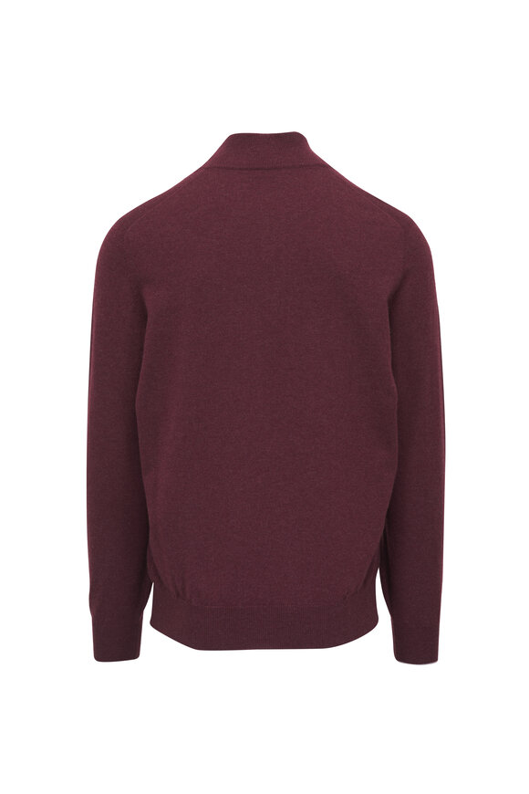Brunello Cucinelli MSCDARL47CC317 関税送料込 Brunello Cucinelli - Burgundy Cashmere, Silk & Linen Sweater