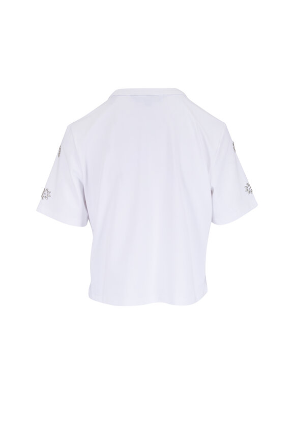 Veronica Beard Sebastian White Embellished T-Shirt - view 4