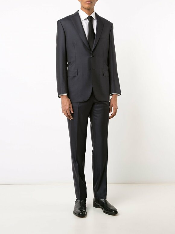 Brioni - Solid Navy Blue Wool Suit  