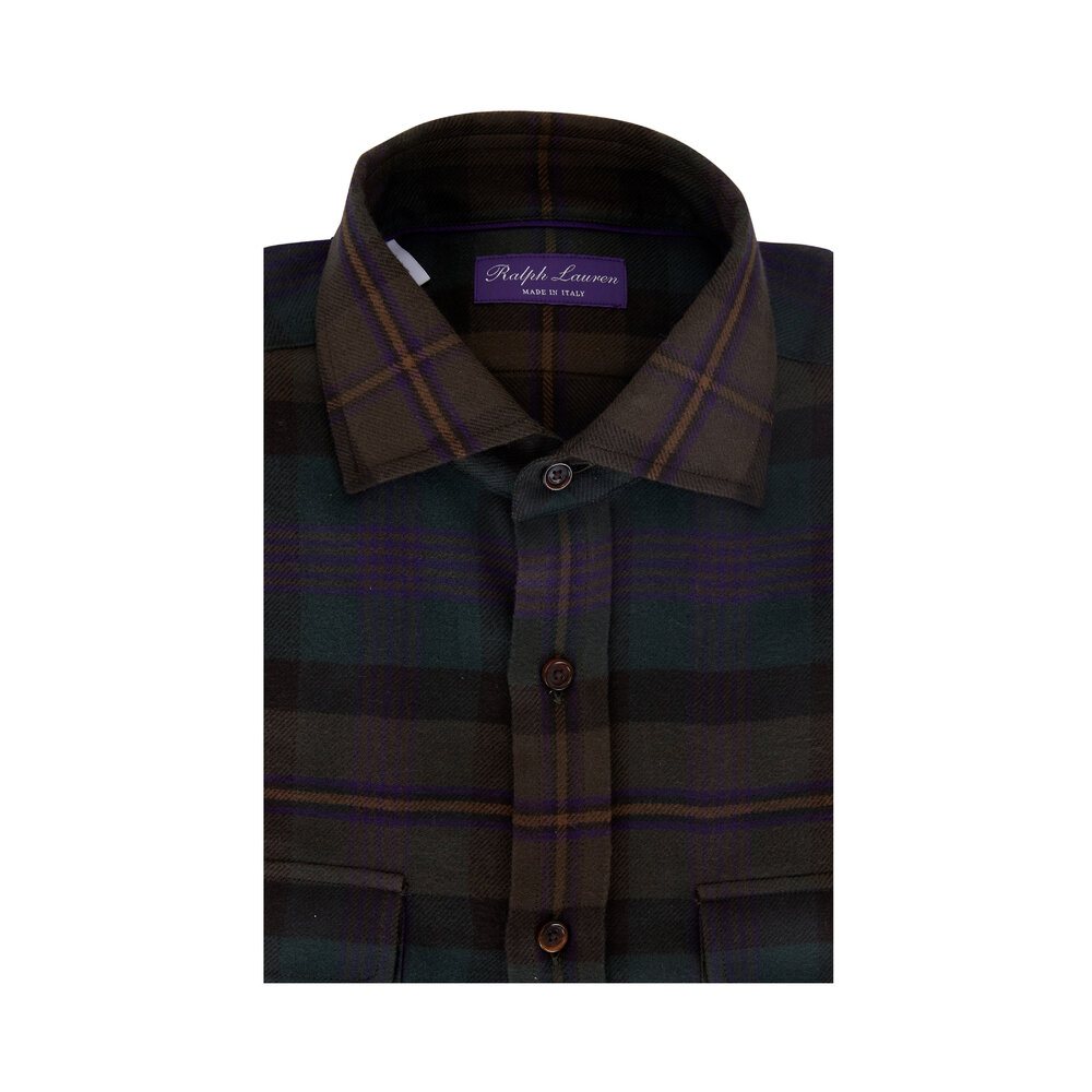 Ralph Lauren Purple Label - Loden Multi Flannel Sport Shirt