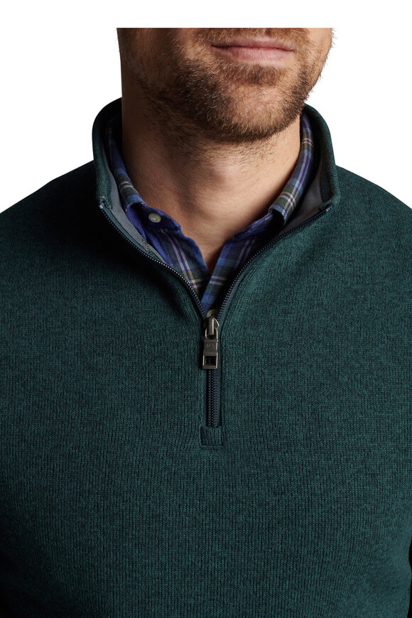 Peter Millar - Crown Balsam Quarter Zip Fleece Pullover