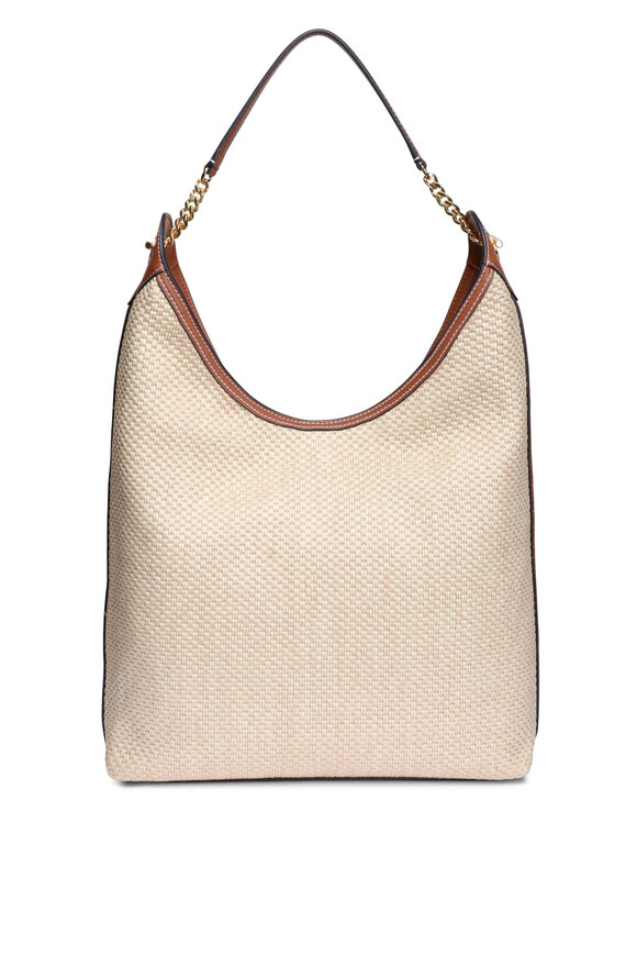 Veronica Beard Jour Natrual Raffia Shoulder Bag - view 2