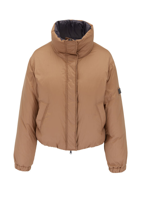 Brunello Cucinelli - Camel Nylon Down Jacket