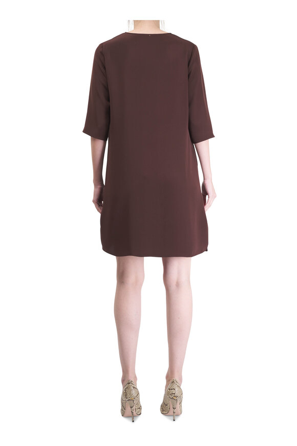 Peter Cohen Oh Mahogany Silk Dress - view 3