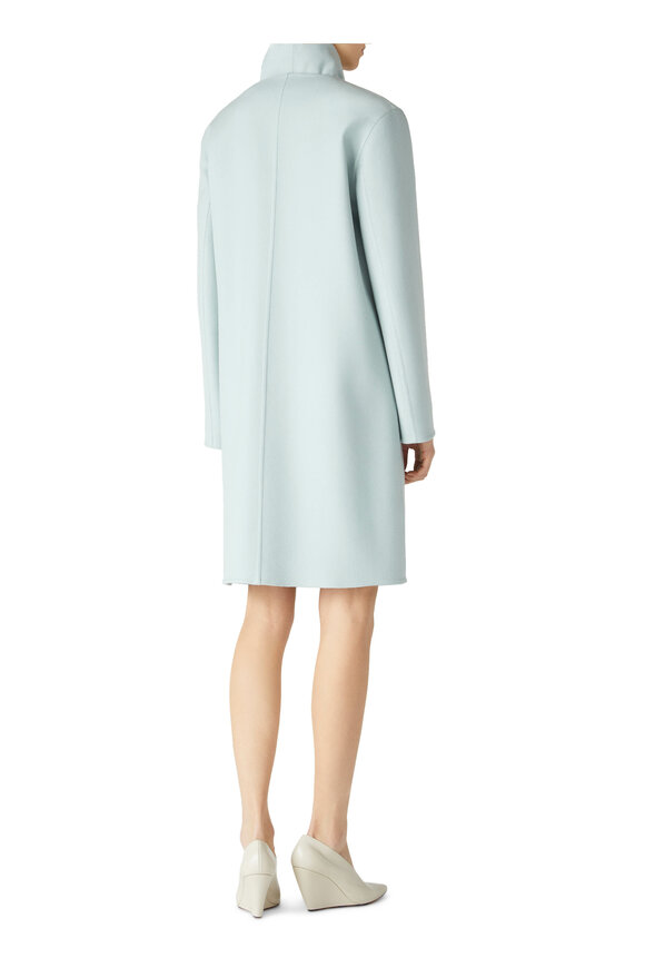 Loro Piana - Ethan Mint Green Single Breasted Cashmere Coat