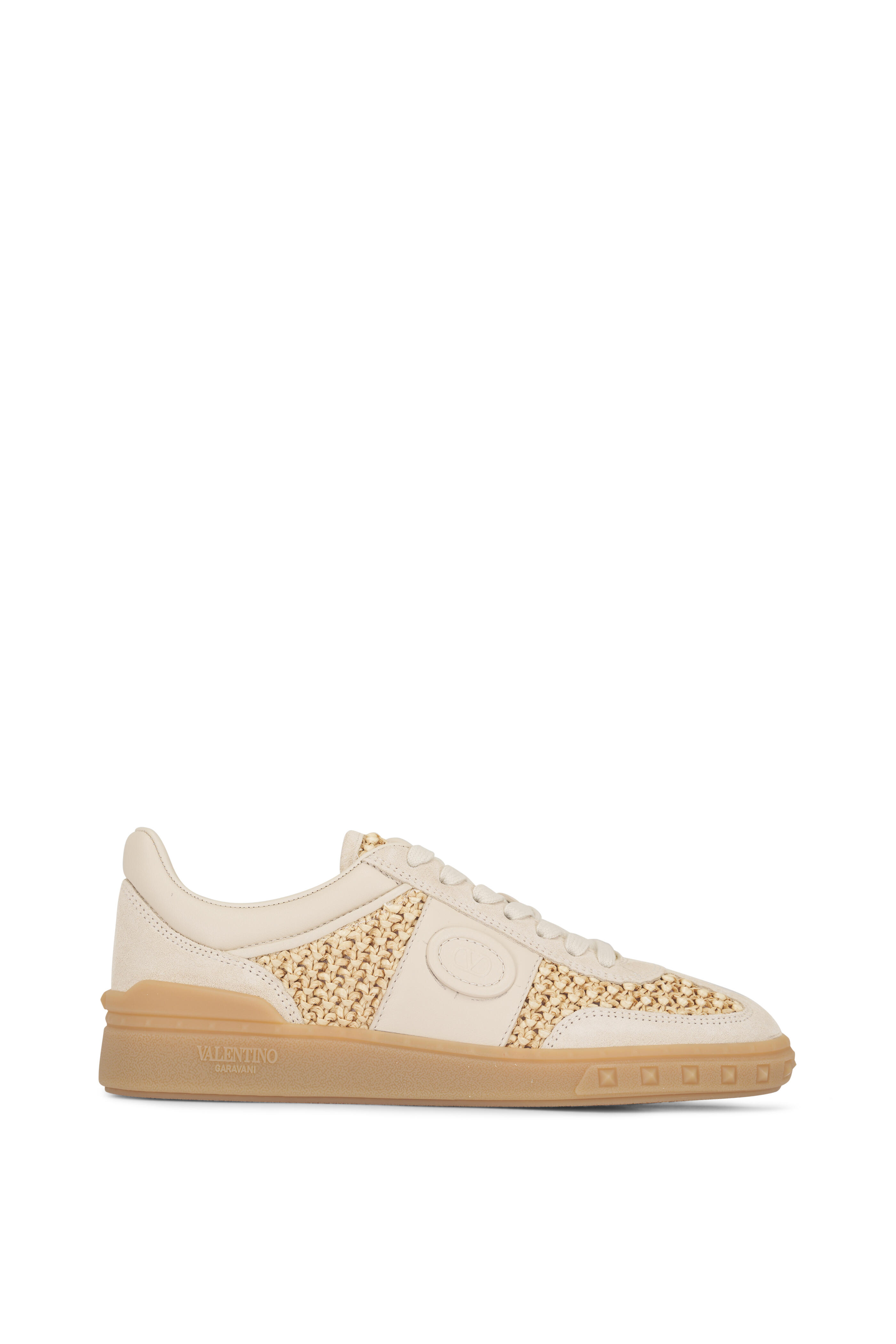 Valentino Garavani - Upvillage Sneaker in Woven Raffia Fabric