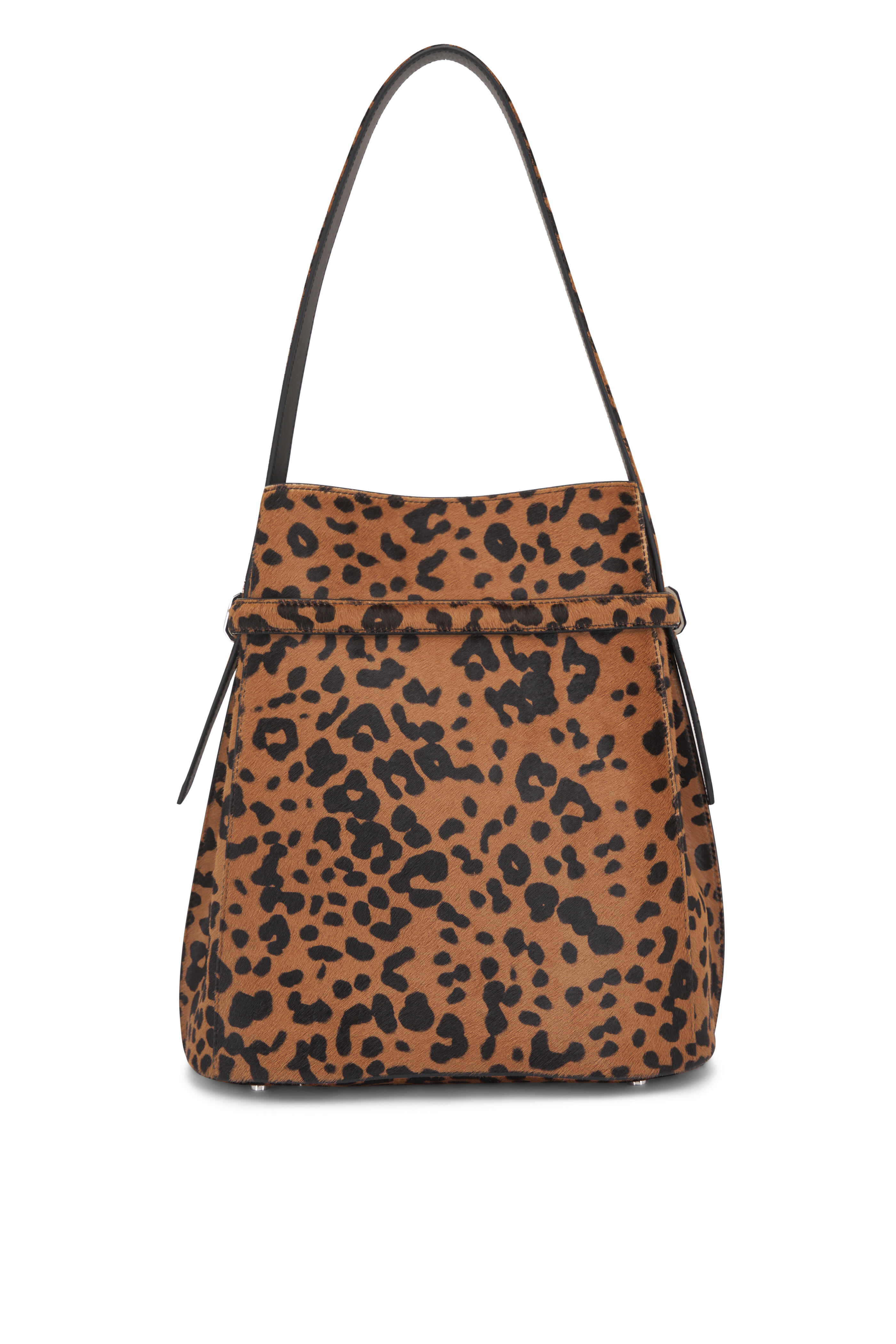 Totême - Belted Animal Print Bucket Bag