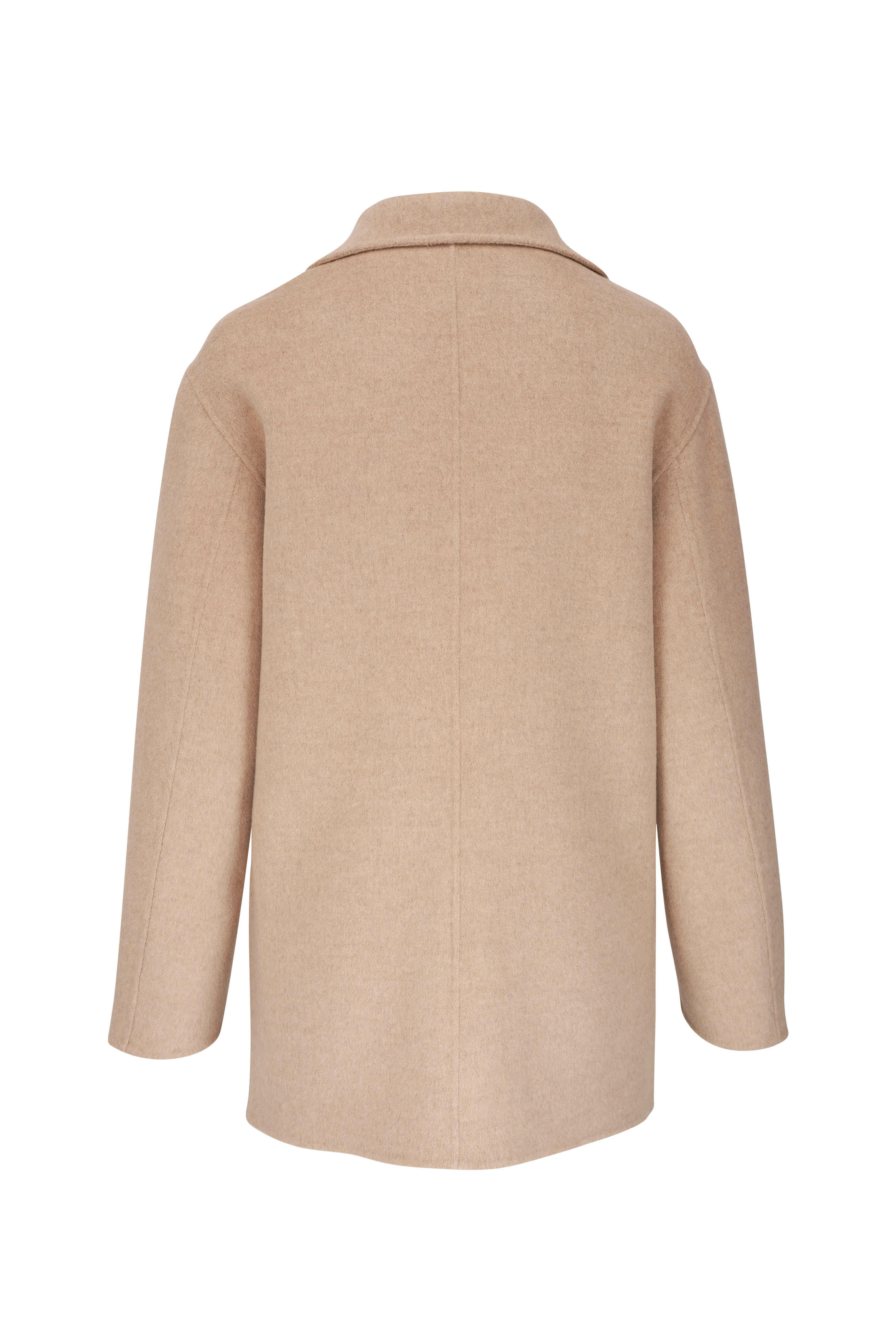 Totême - Fawn Mélange Patch Pocket Double Jacket