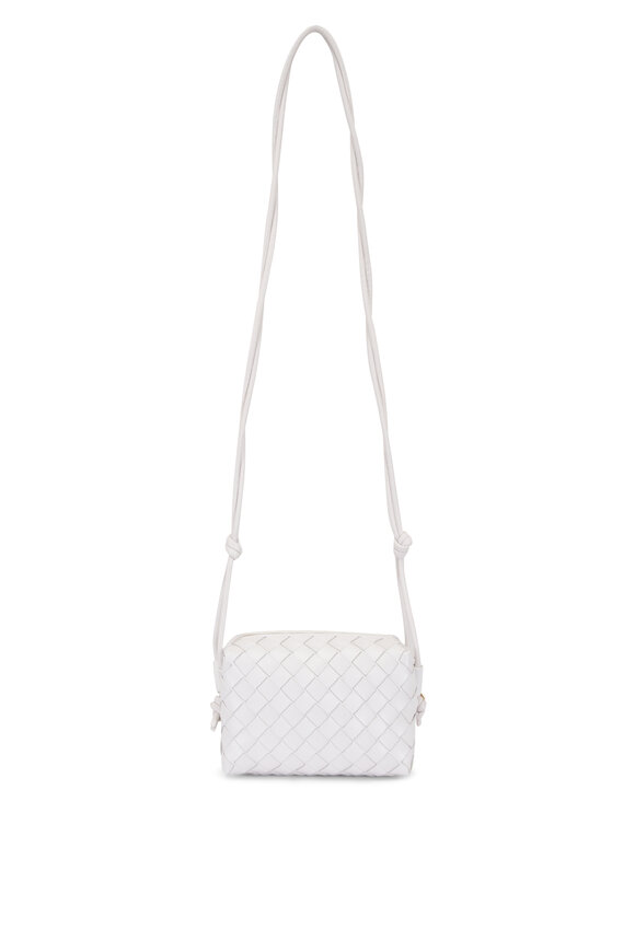 Bottega Veneta - Cassette Pouch White Leather Shoulder Bag