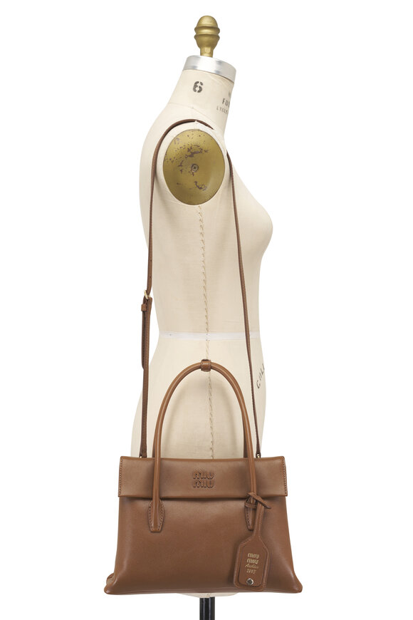 Miu Miu Solitaire Wood Leather Bag - view 6