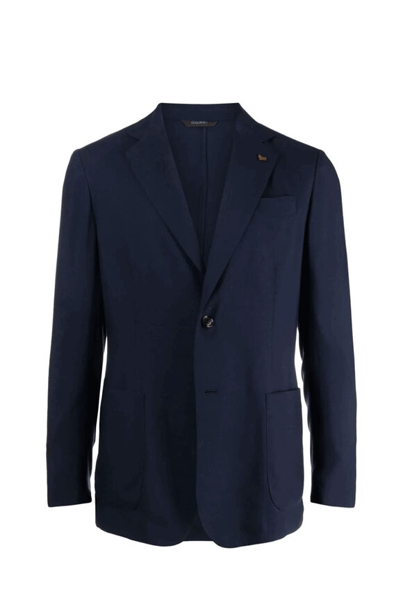 Colombo Navy Light Weight Single Breasted Cashmere - view 1