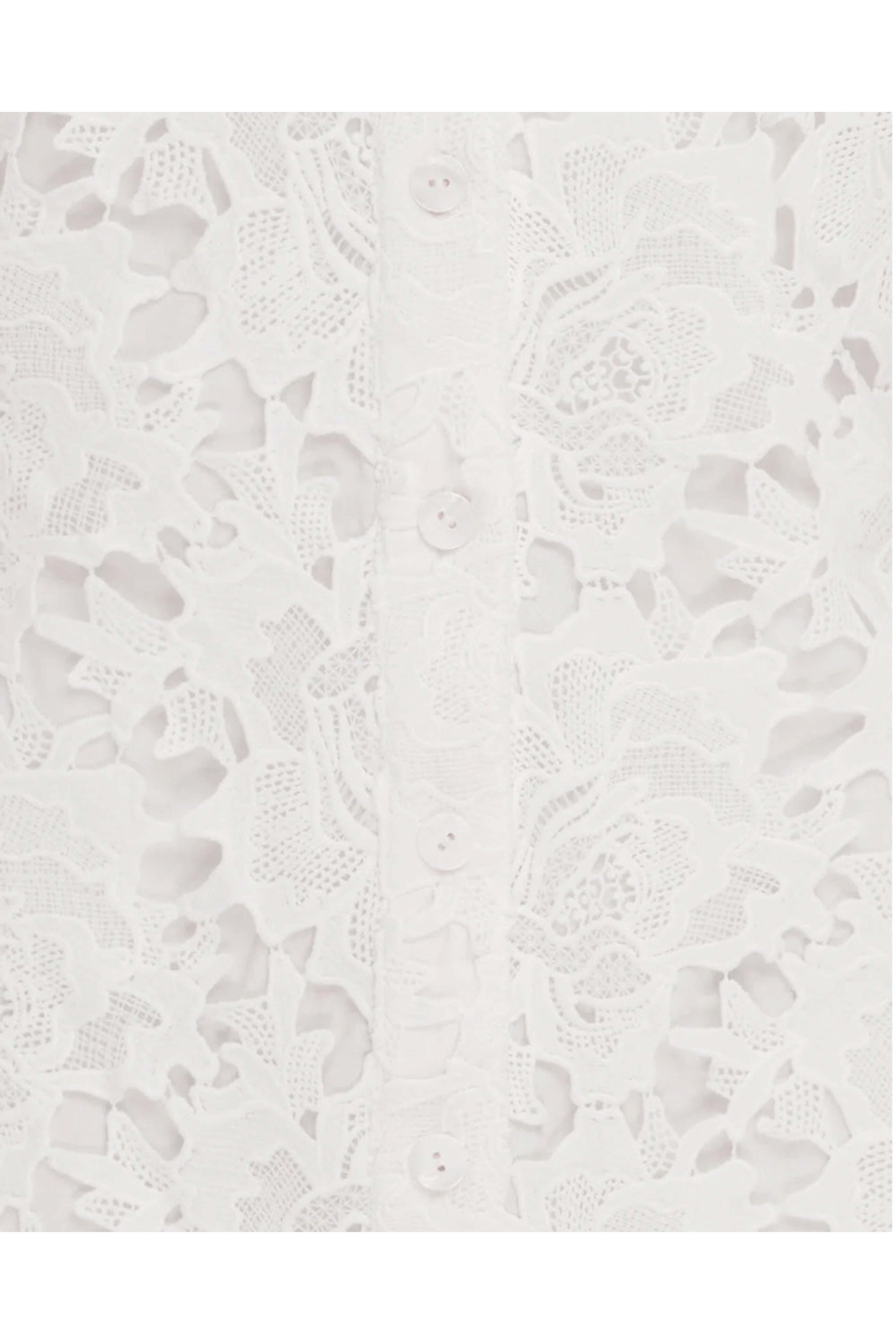 Leo Lin - Snow Brooke Lace Mini Dress