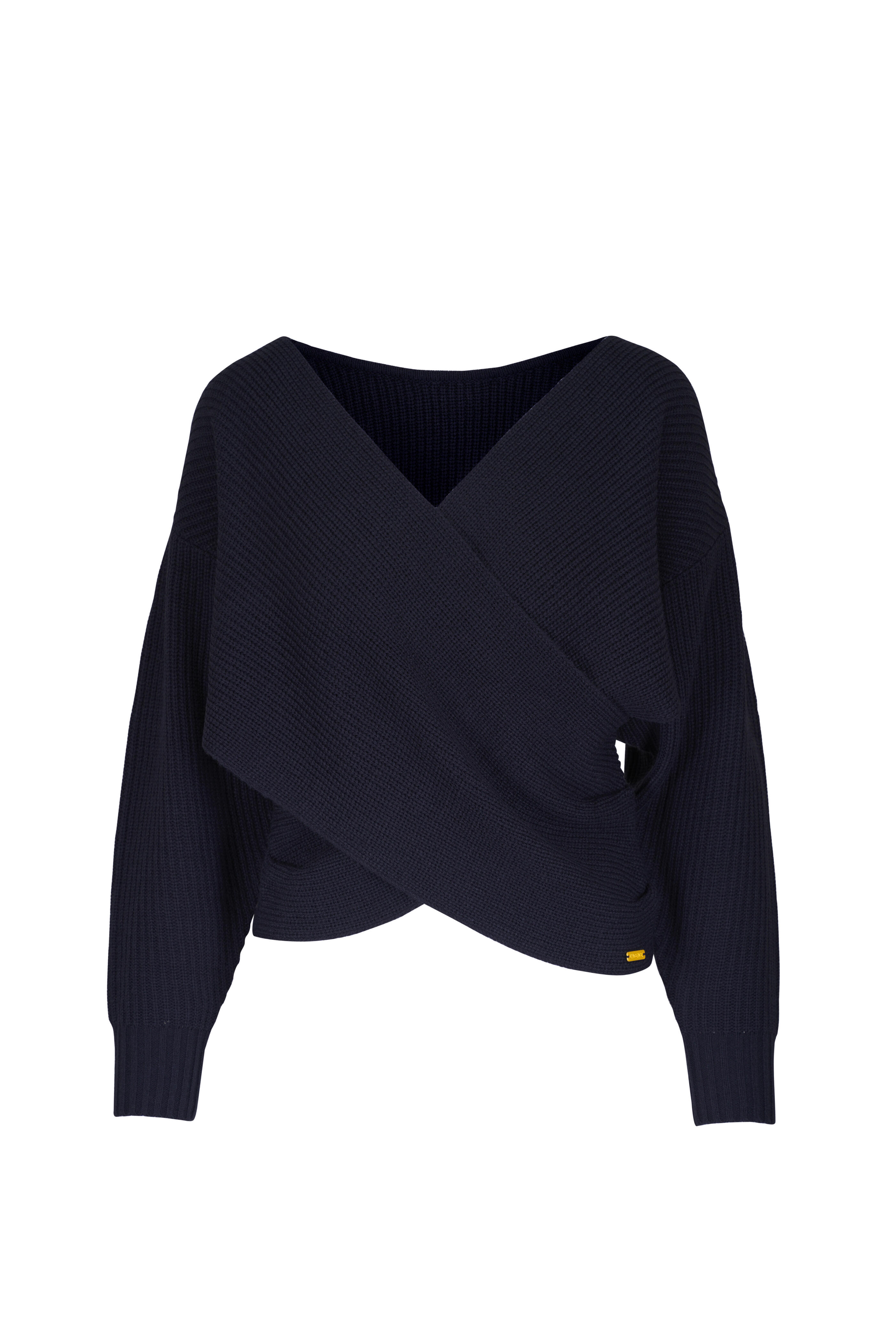 L'Agence - Antonella Surplus Midnight Wrap Sweater