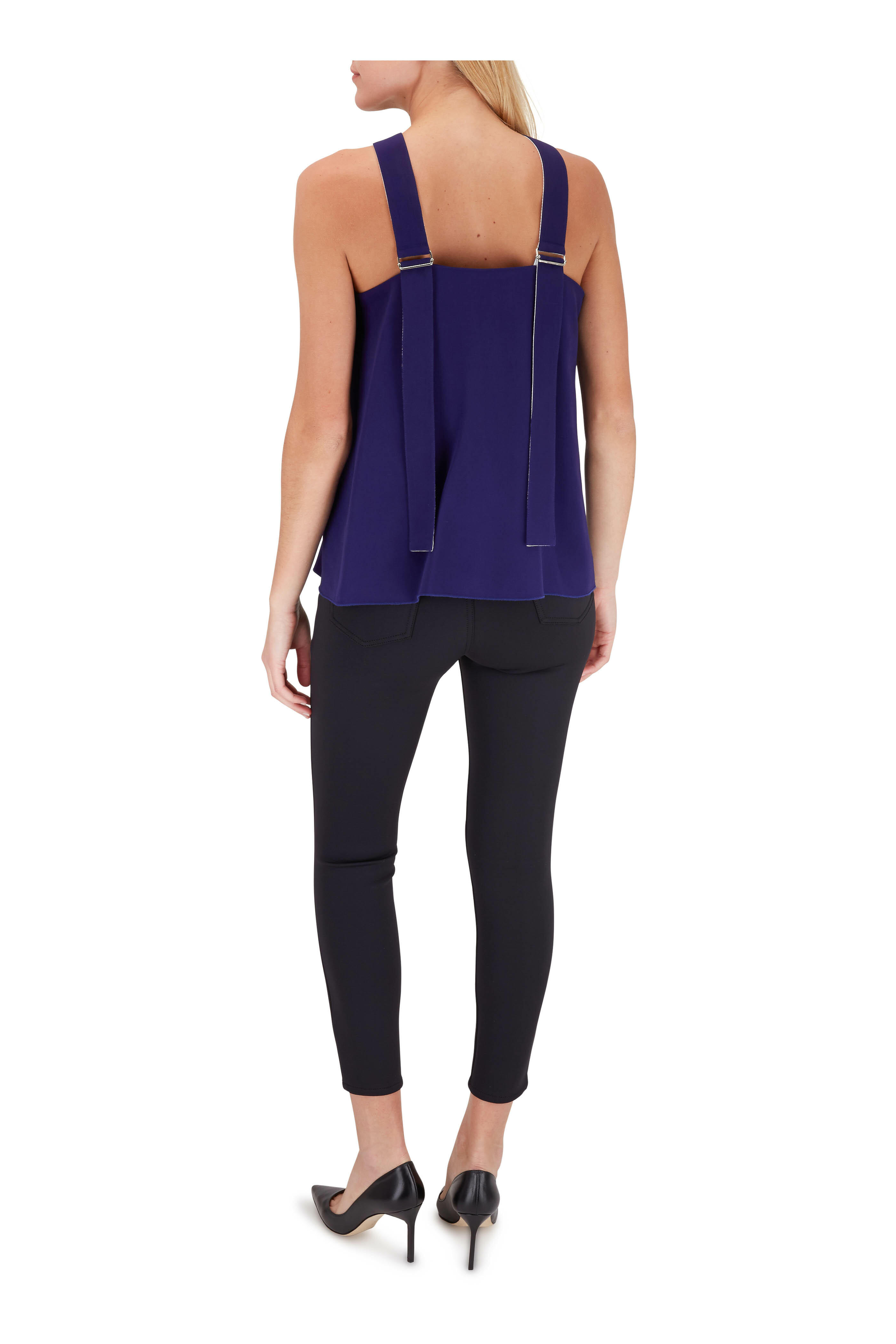 J Brand - Alana Black Scuba High-Rise Skinny Pant