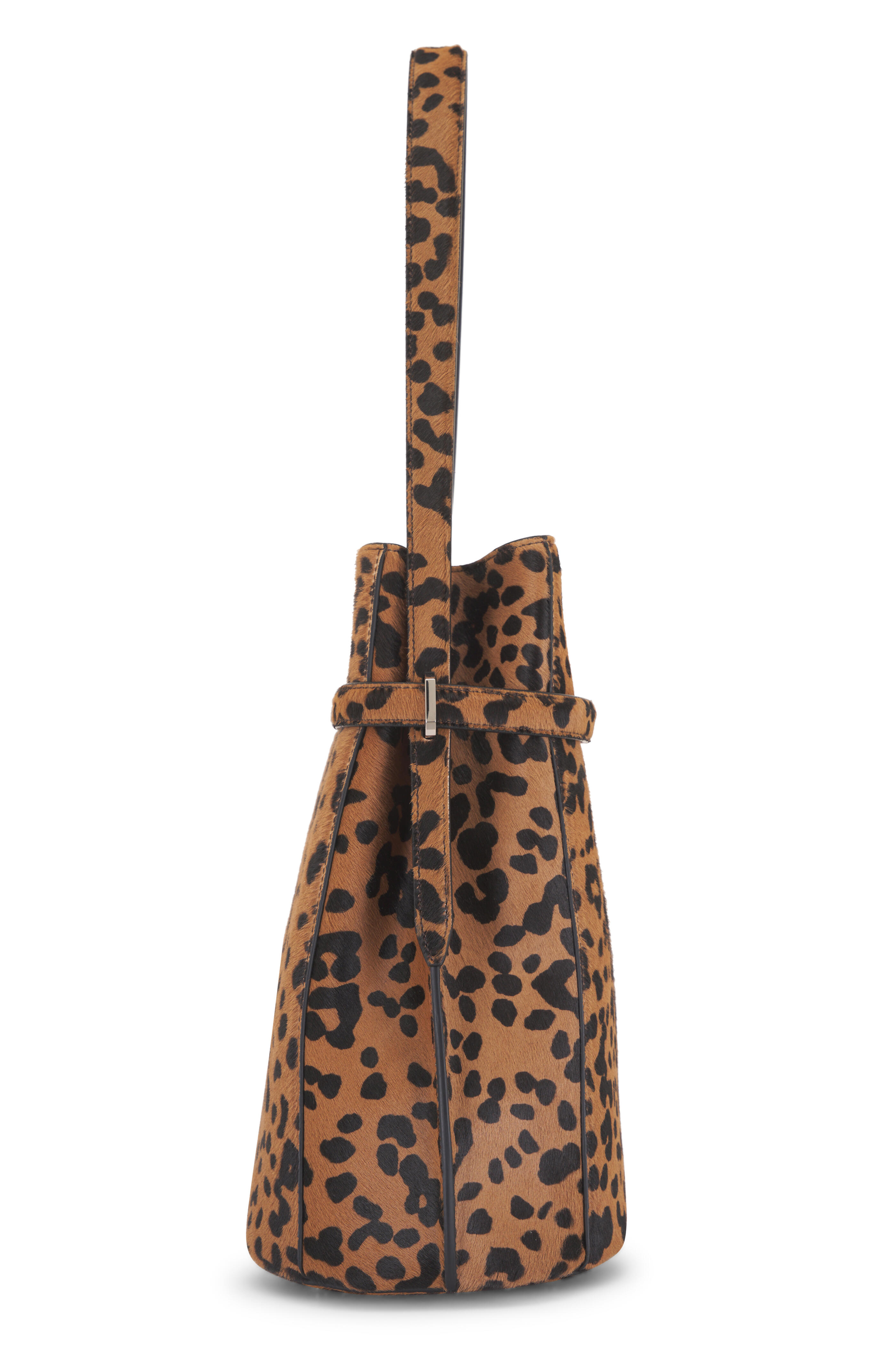 Totême - Belted Animal Print Bucket Bag