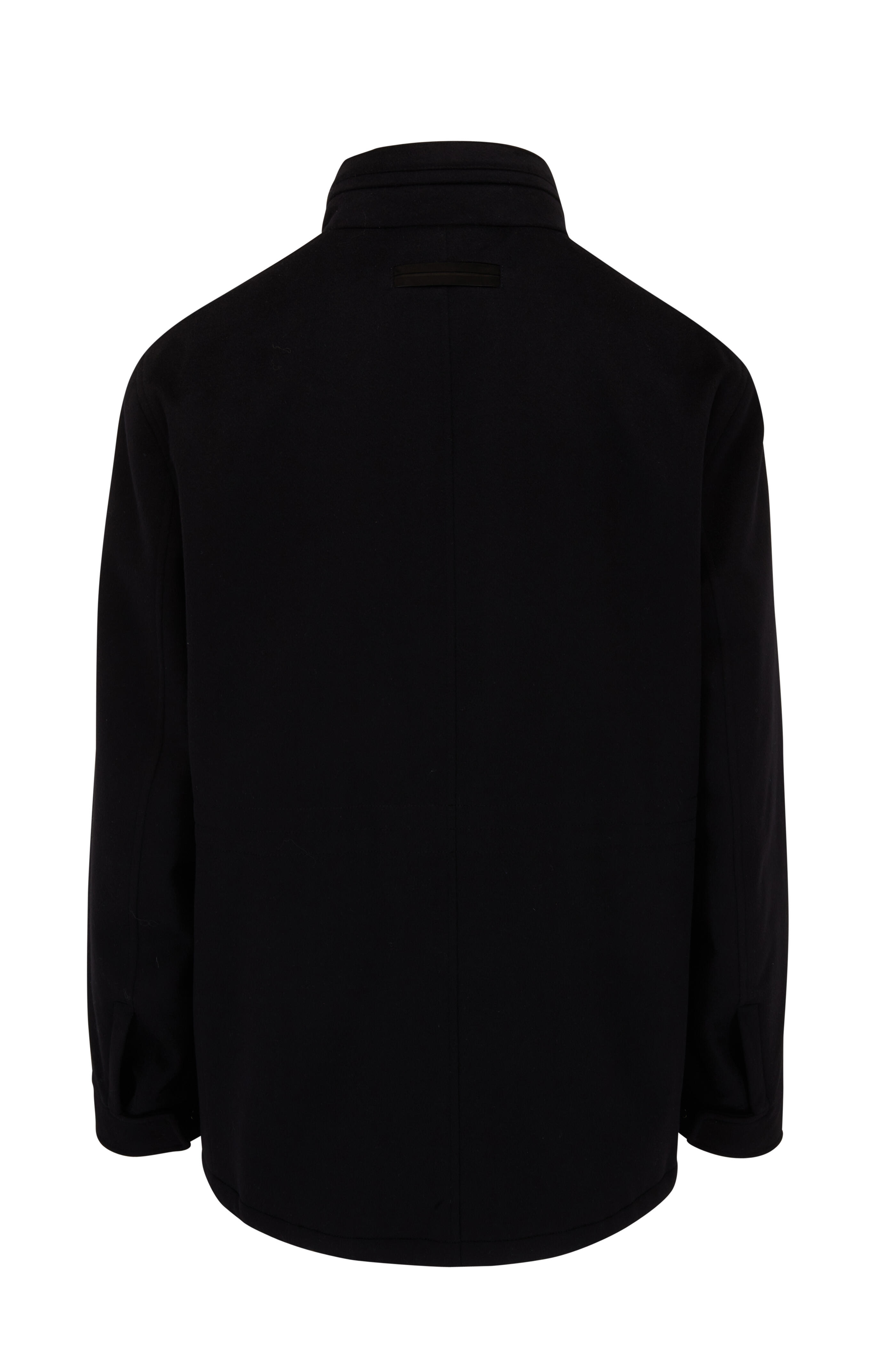 Zegna - Black Oasi Cashmere Jacket | Mitchell Stores