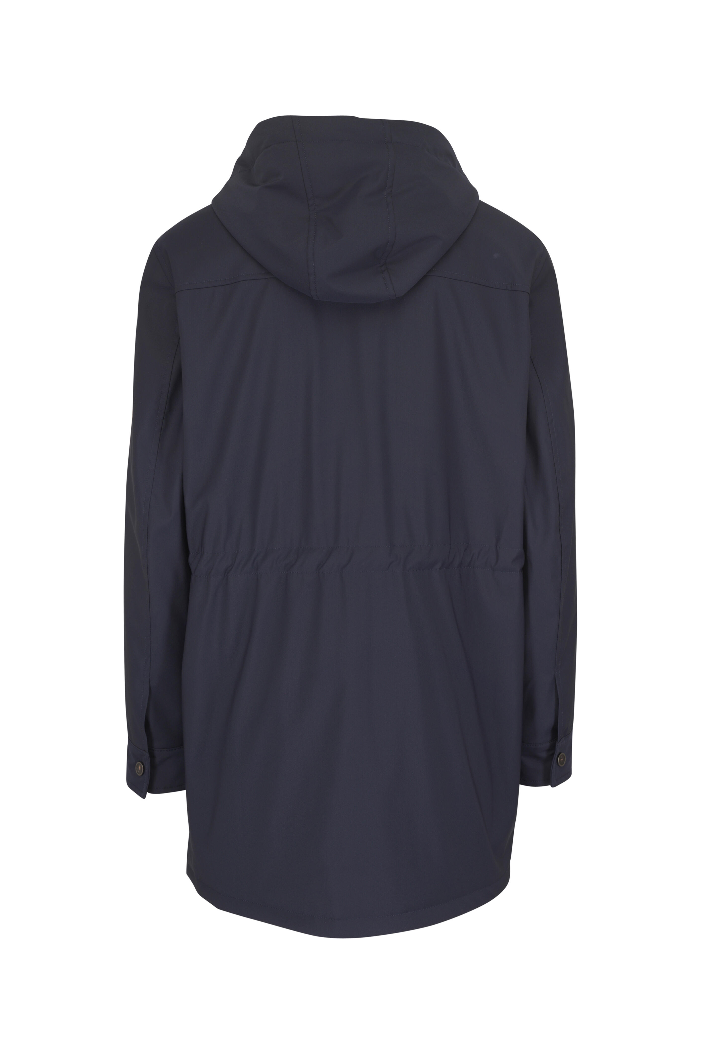 Isaia - Navy Quilt Techno Storm Jacket - view 3