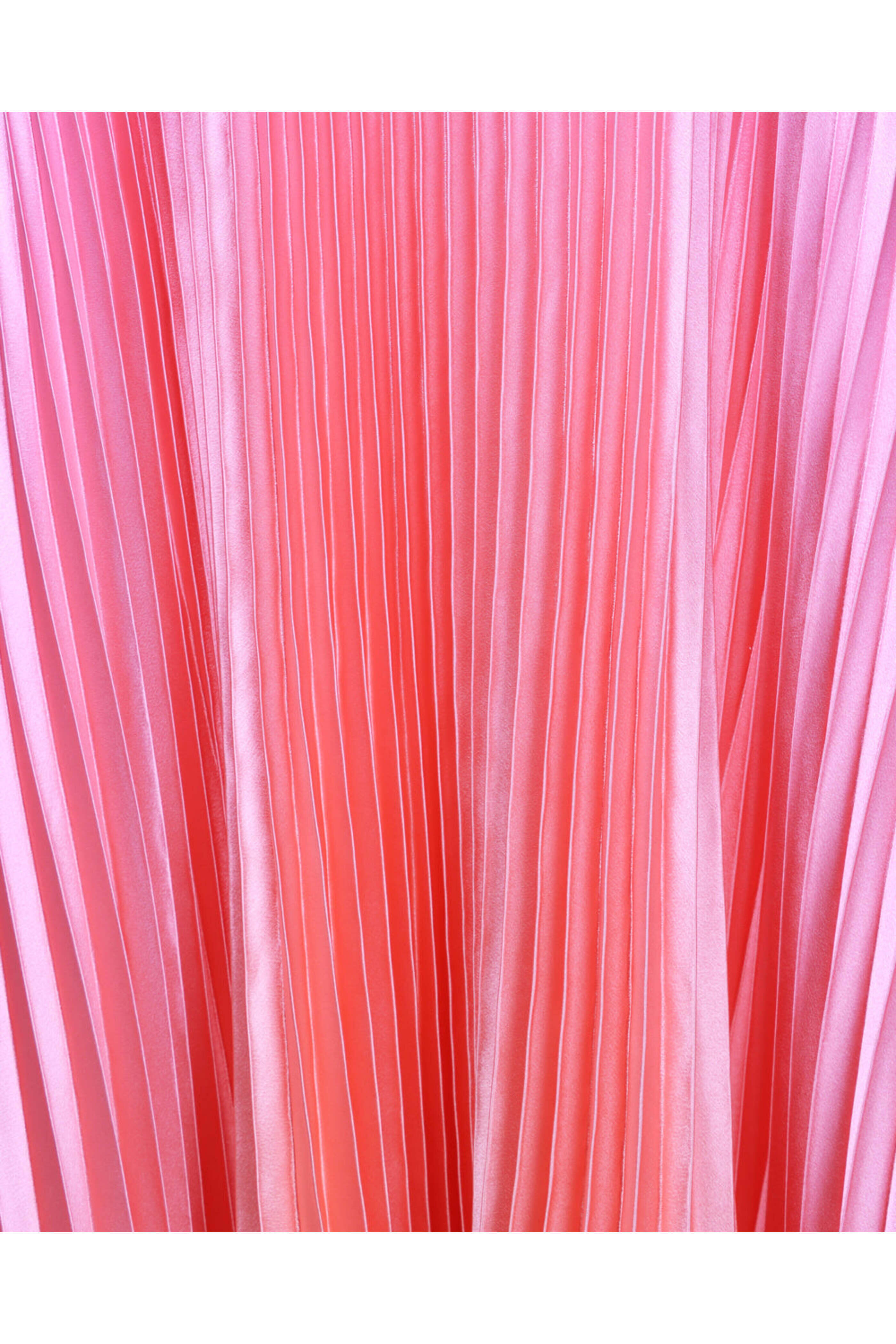 L'Ide Woman - Sunset Ombre Pleated Black Tie Gown