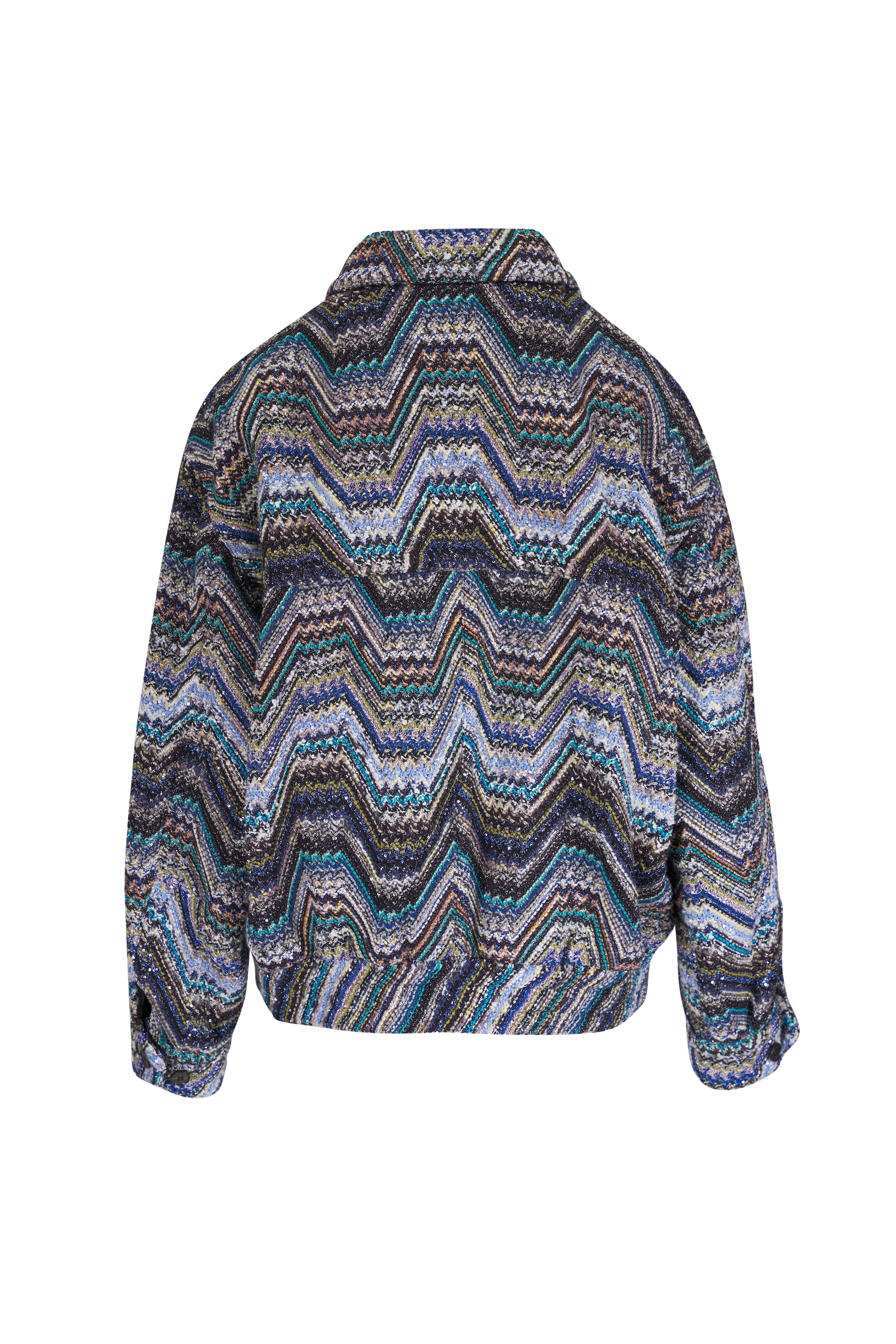 Missoni - Navy Multi Sequin Field Jacket