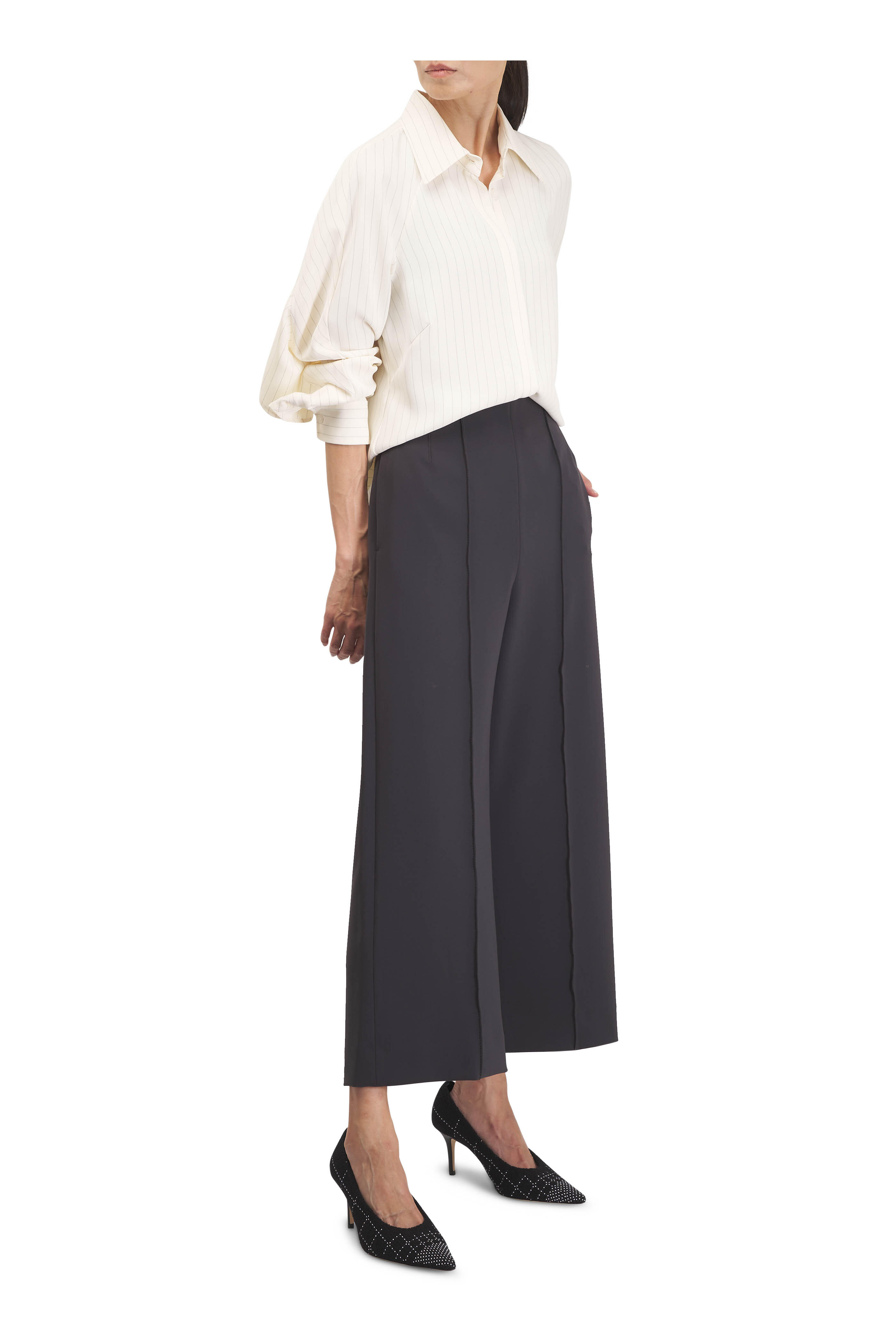 KZ_K Studio - Sra Harper Slate Pin Tuck Pant