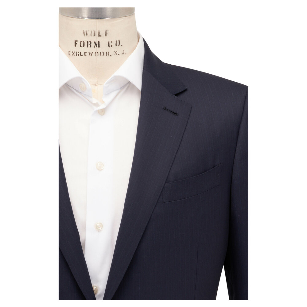 マルサン　450　キングジョー Classical Navy Ver Zegna - Navy Subtle Stripe Trofeo™ 600 Suit | Mitchell Stores