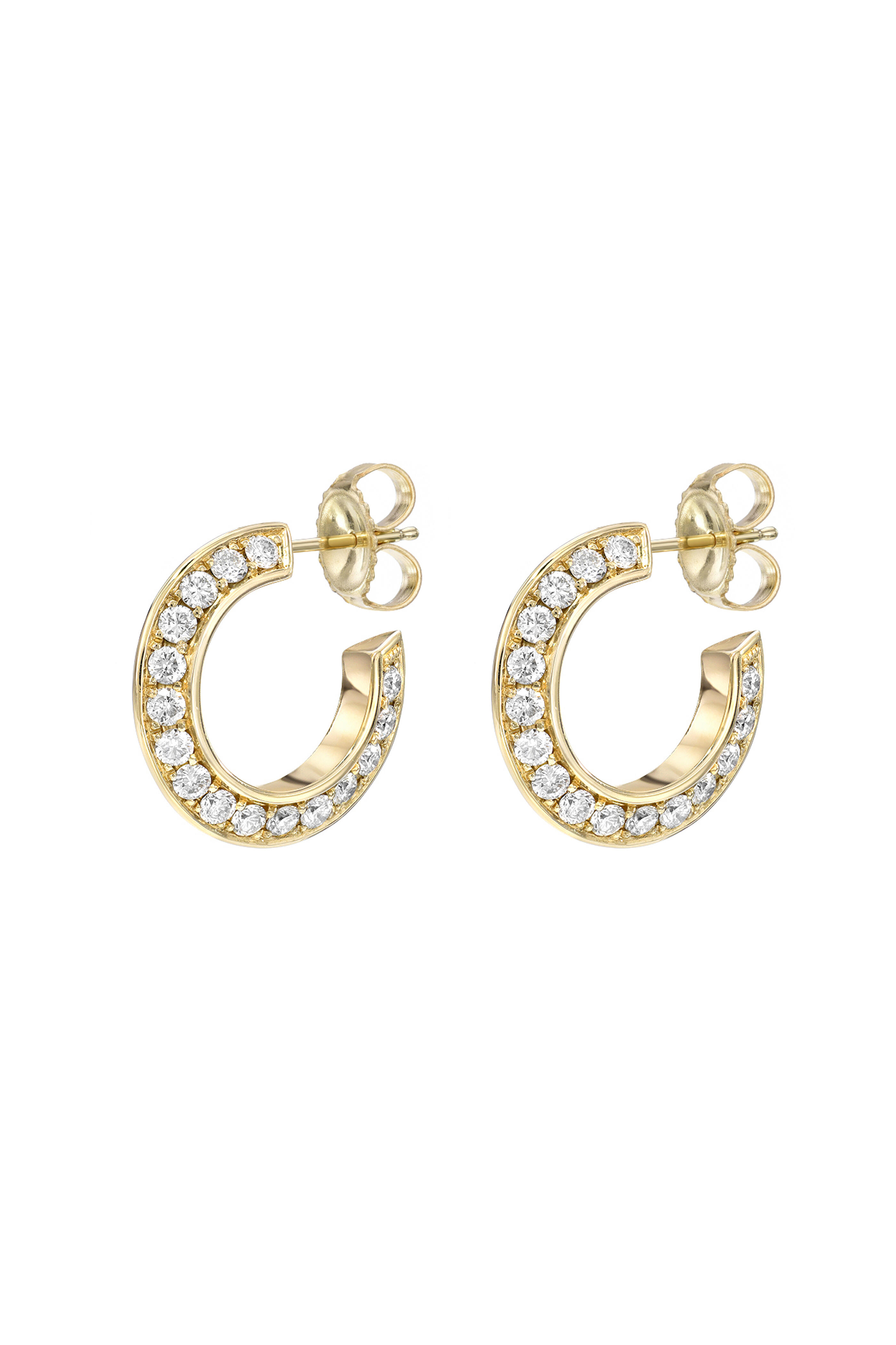 Dru - Diamond Blade Hoops | Mitchell Stores