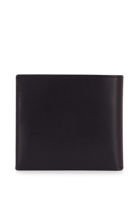 Paul Smith - Black Leather Stripe Graphic Bi-Fold Wallet