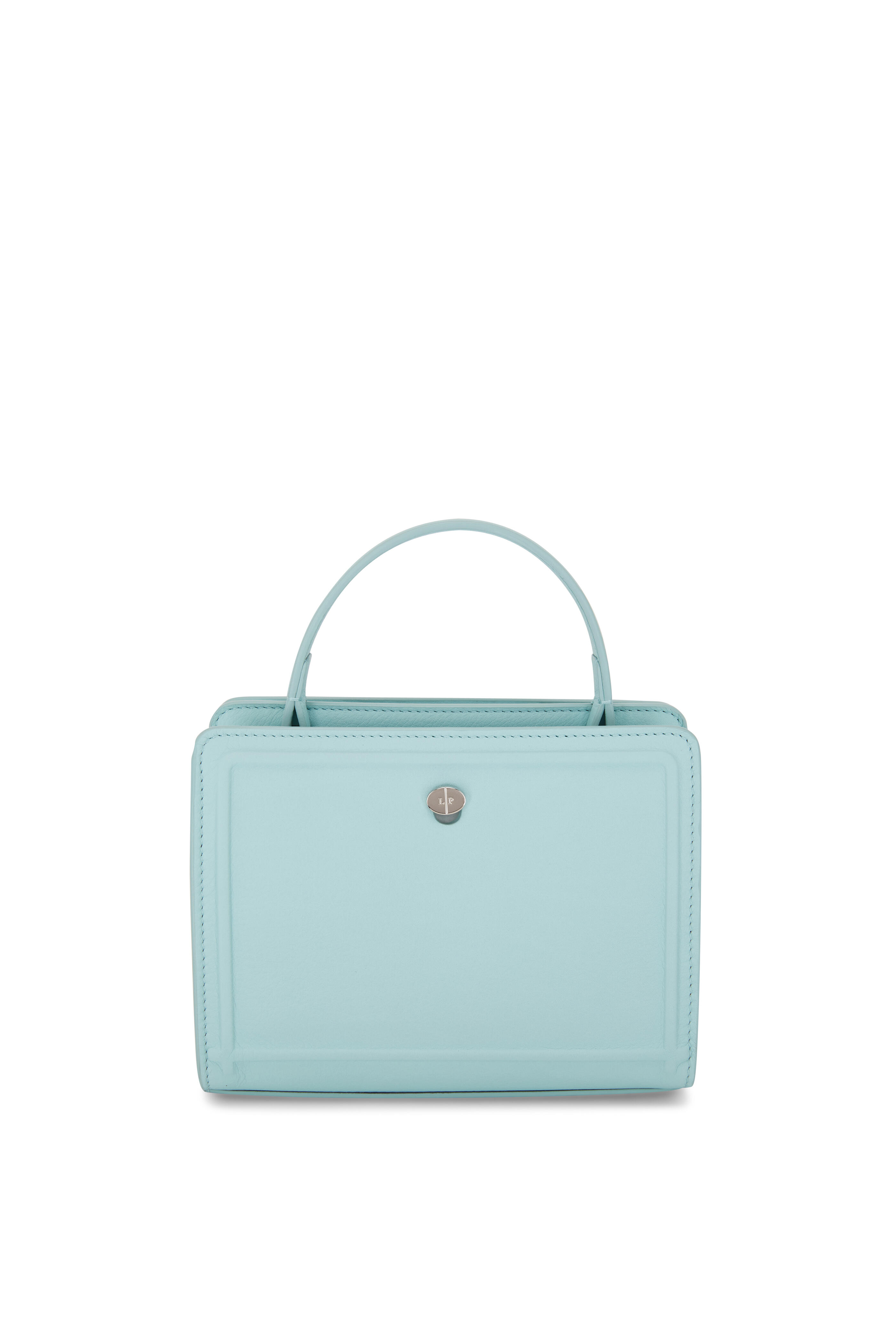 Loro Piana - Cluisee Crystal Blue Leather Small Top Handle Bag