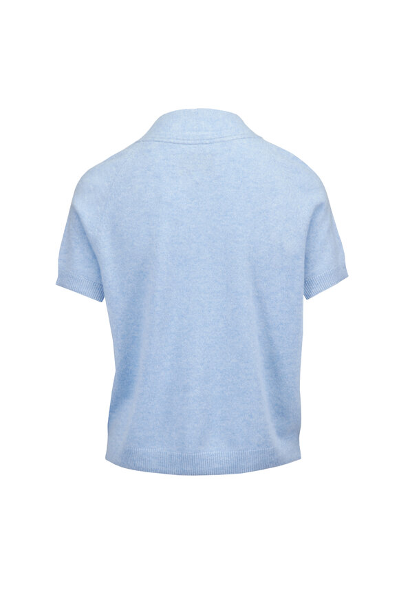 Brochu Walker Vee Ivy Blue Cashmere T-Shirt - view 2