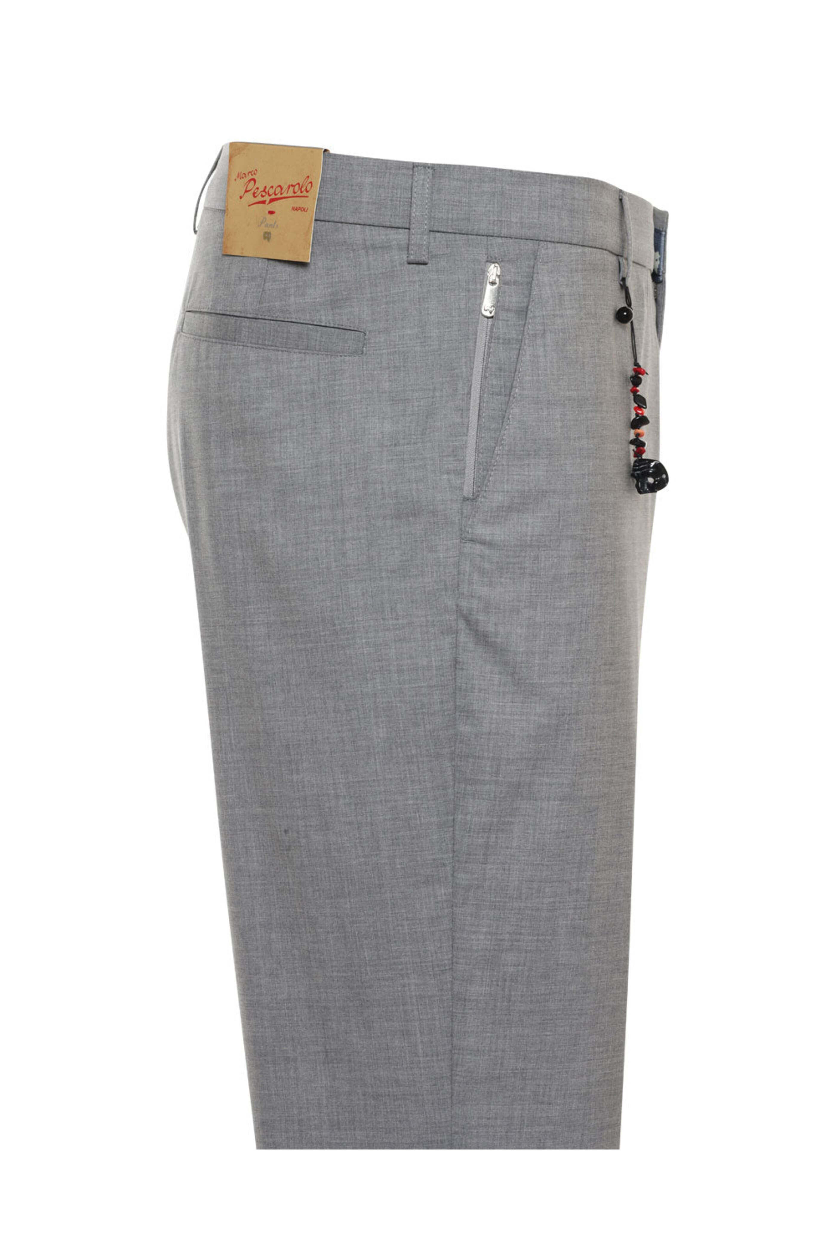 Marco Pescarolo - Pearl Grey Virgin Wool Dox Dress Pant