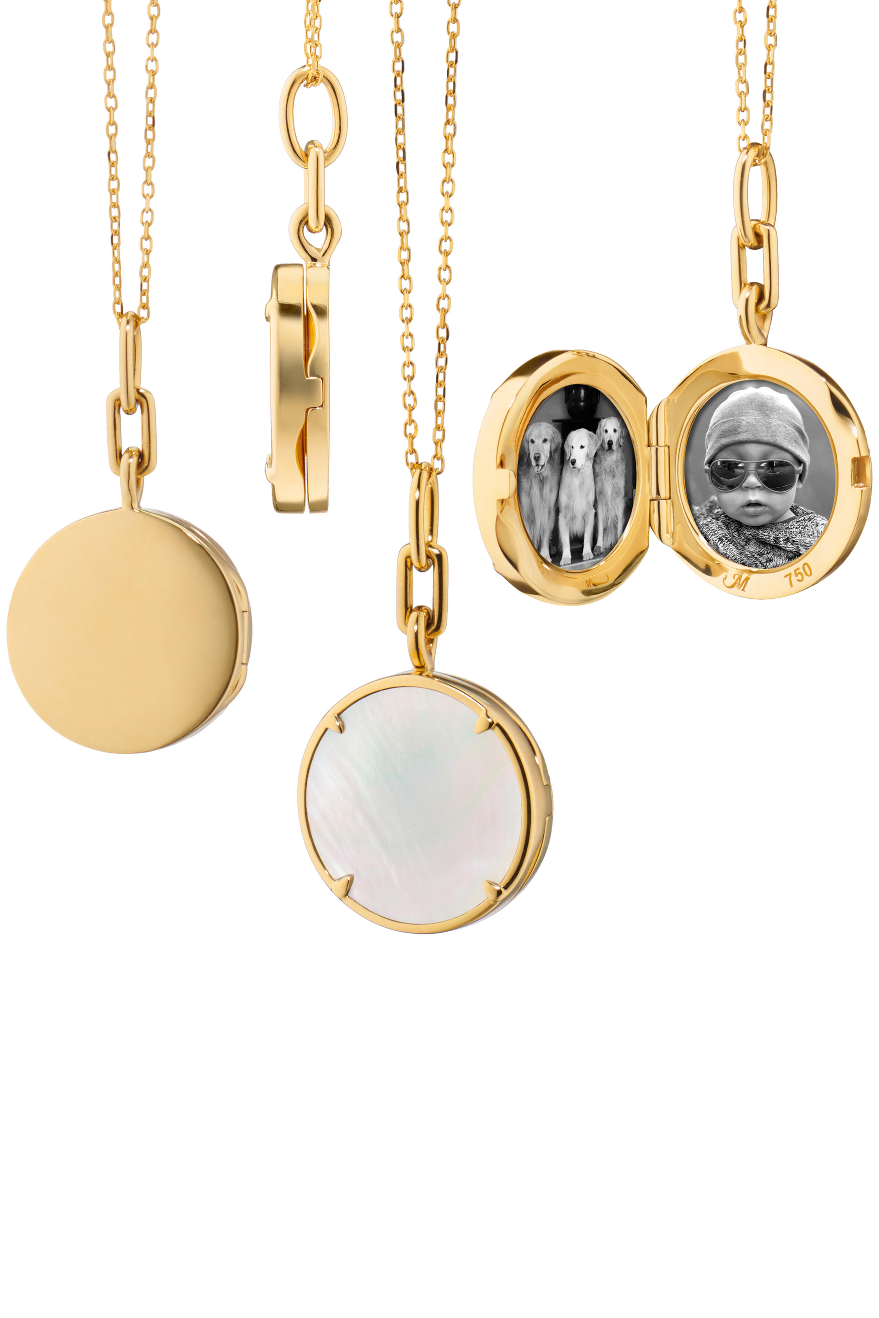 Monica Rich Kosann - "Brooke" Stone Slim Locket