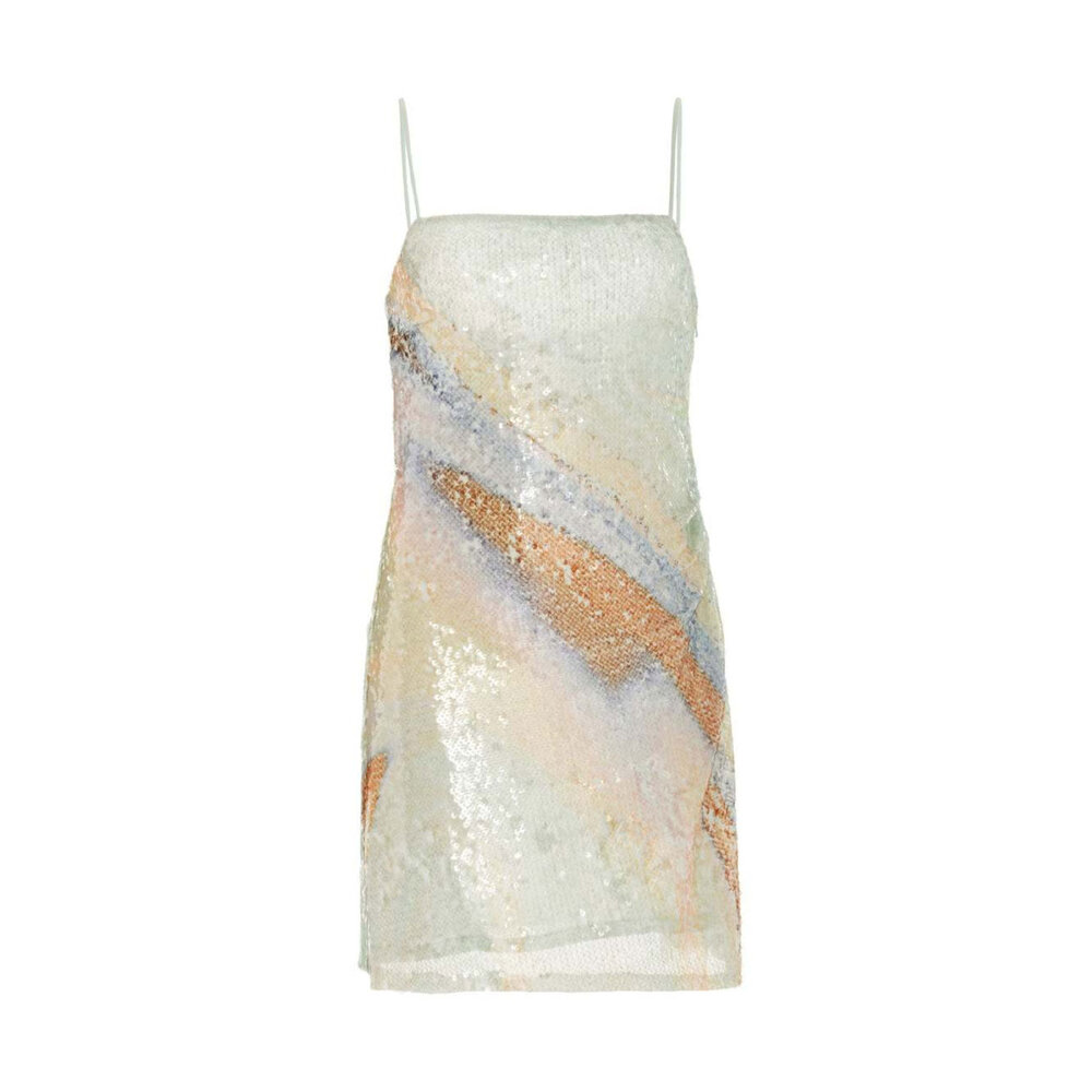 Simkhai - Seafoam Marble Sequin Franky Mini Dress