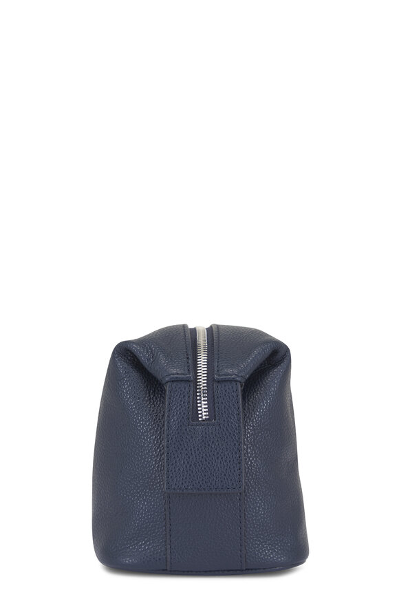 Want Les Essentiels Kenyatta Navy Leather Dopp Kit - view 3