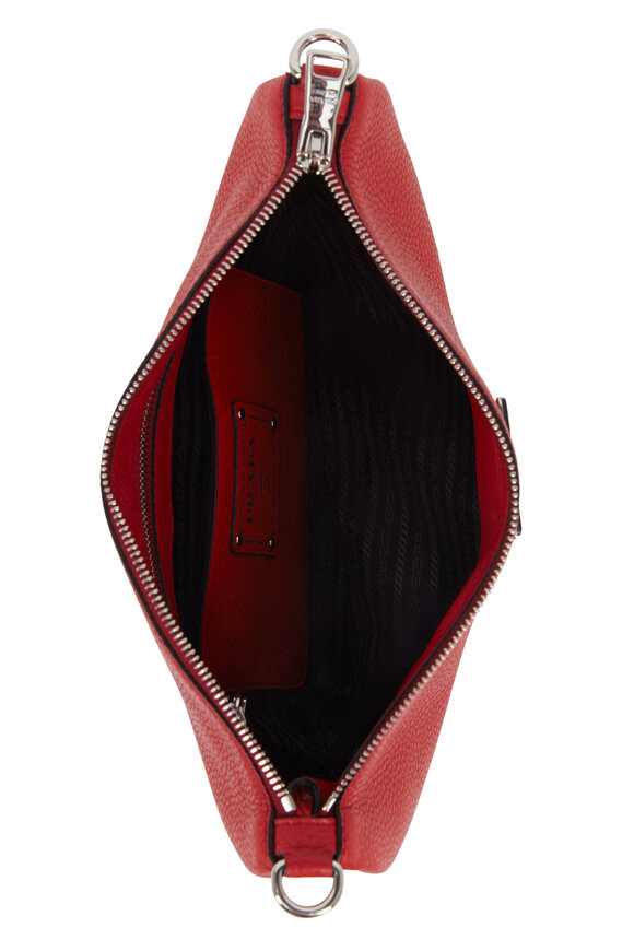 Prada - Red Vitello Leather Crossbody