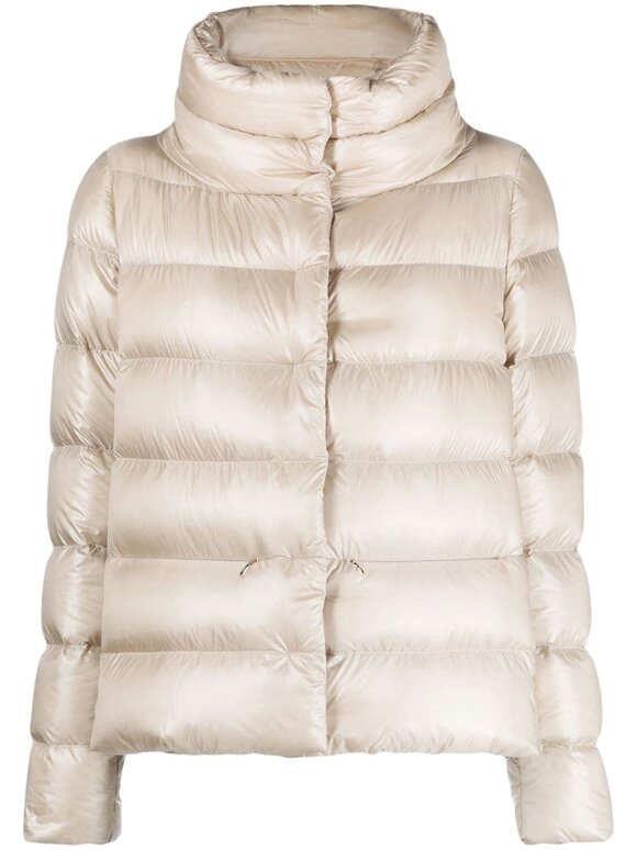 Herno - Beige Nylon Ultralight Side Snap Down Jacket