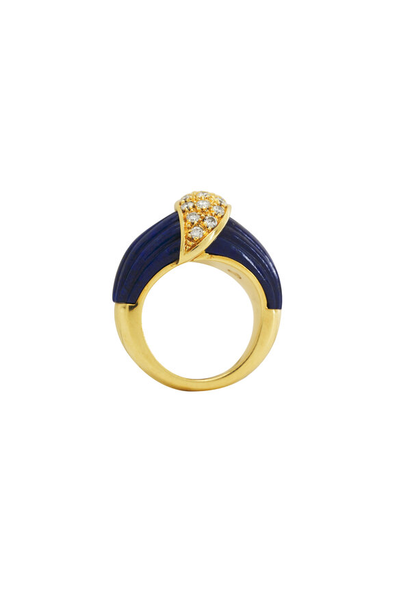 Vintage Collection - Lapis Lazuli & Diamond Ring