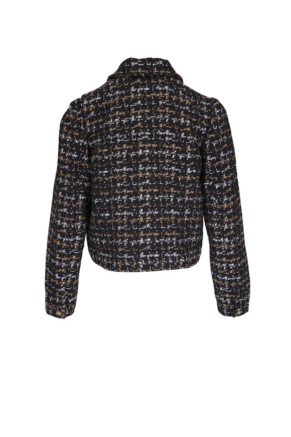 L'Agence - Kasey Black & Tan Multi Tweed Jacket