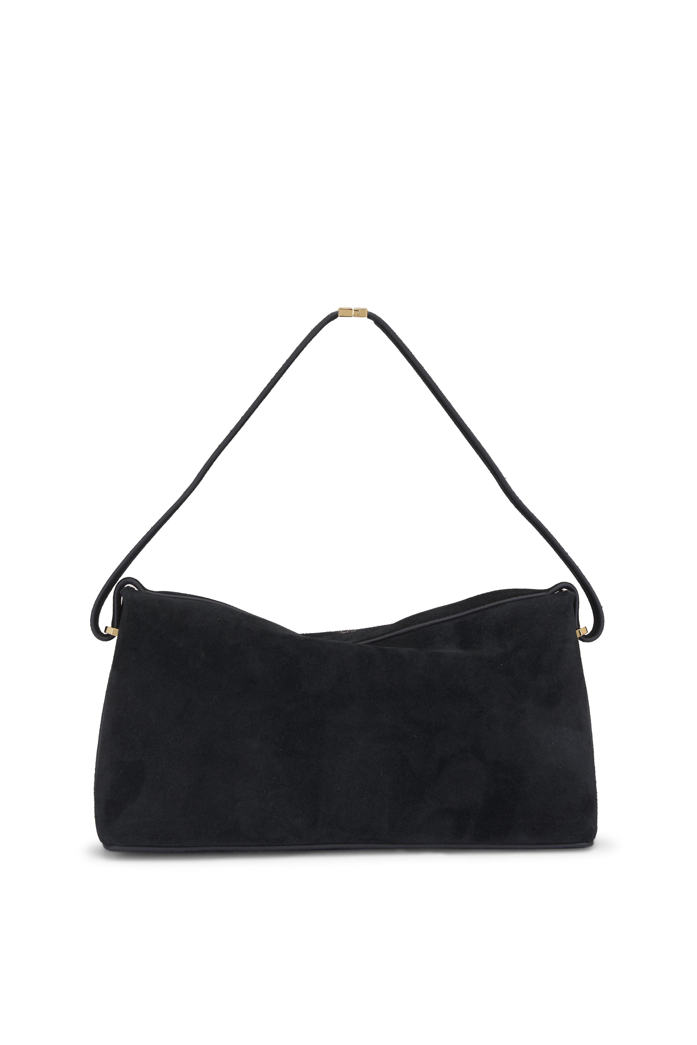 ショルダーバッグ・ポシェット TOTEME Scoop suede clutch Suede clutch in beige - Toteme | Mytheresa