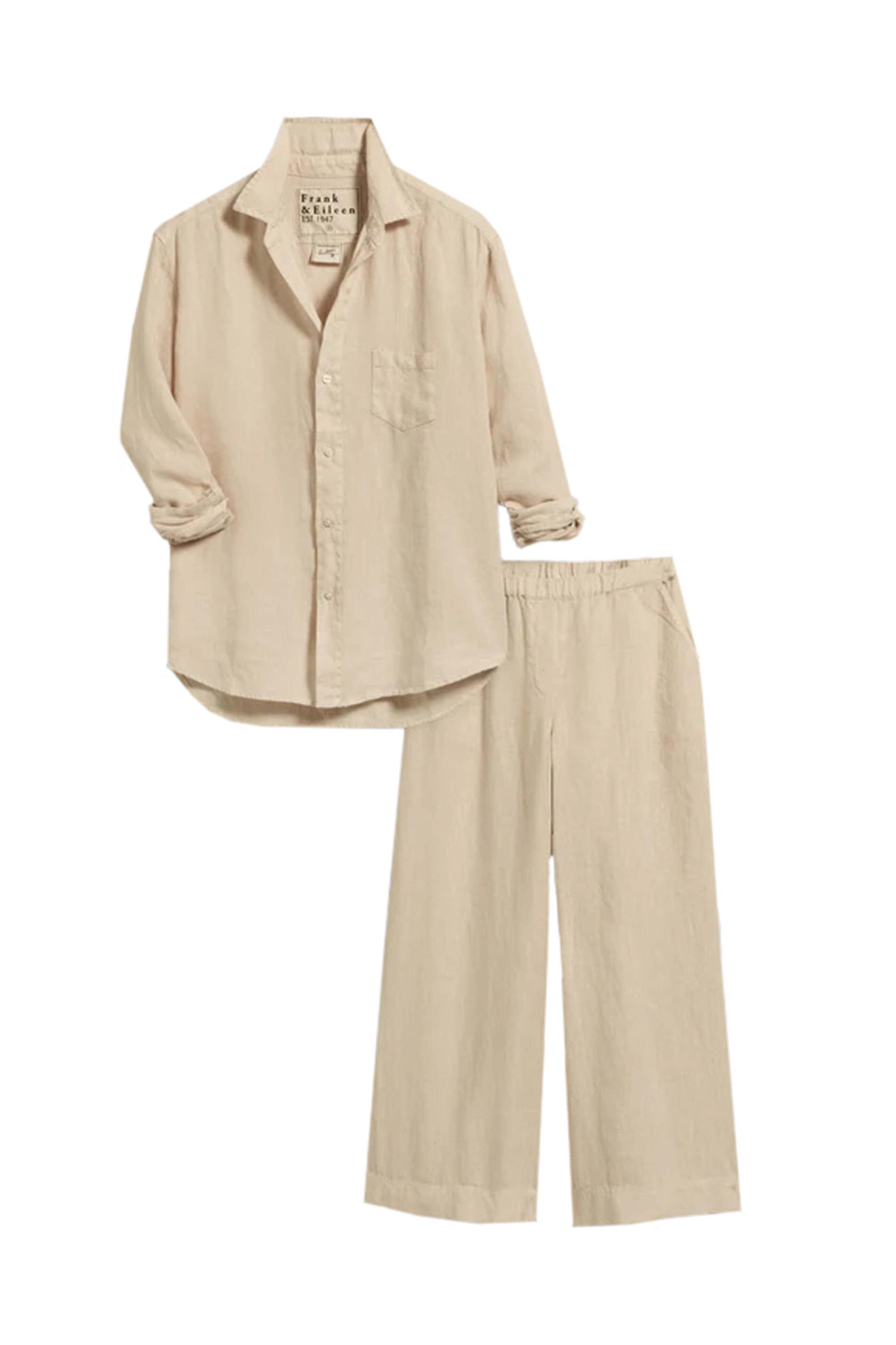 Frank & Eileen - Biscuit Linen Tuscany Getaway Set