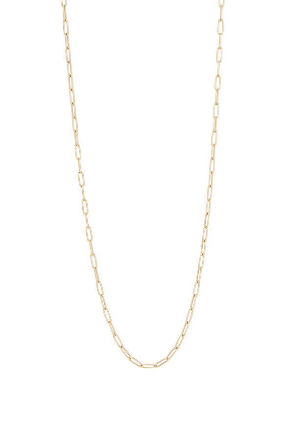 Marlo Laz 14k Yellow Gold Petite Paperclip Chain - view 1
