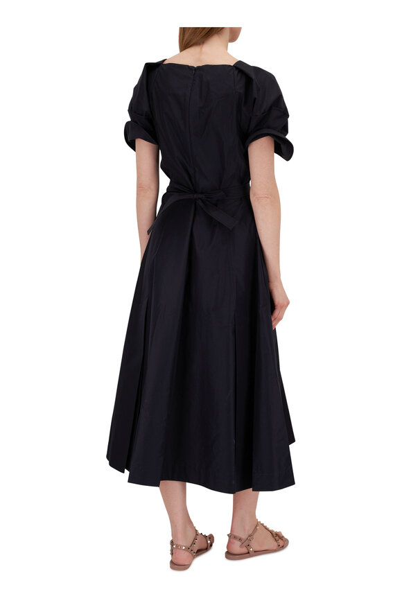 3.1 Phillip Lim - Midnight Collapsed Bloom Sleeve Belted Dress 
