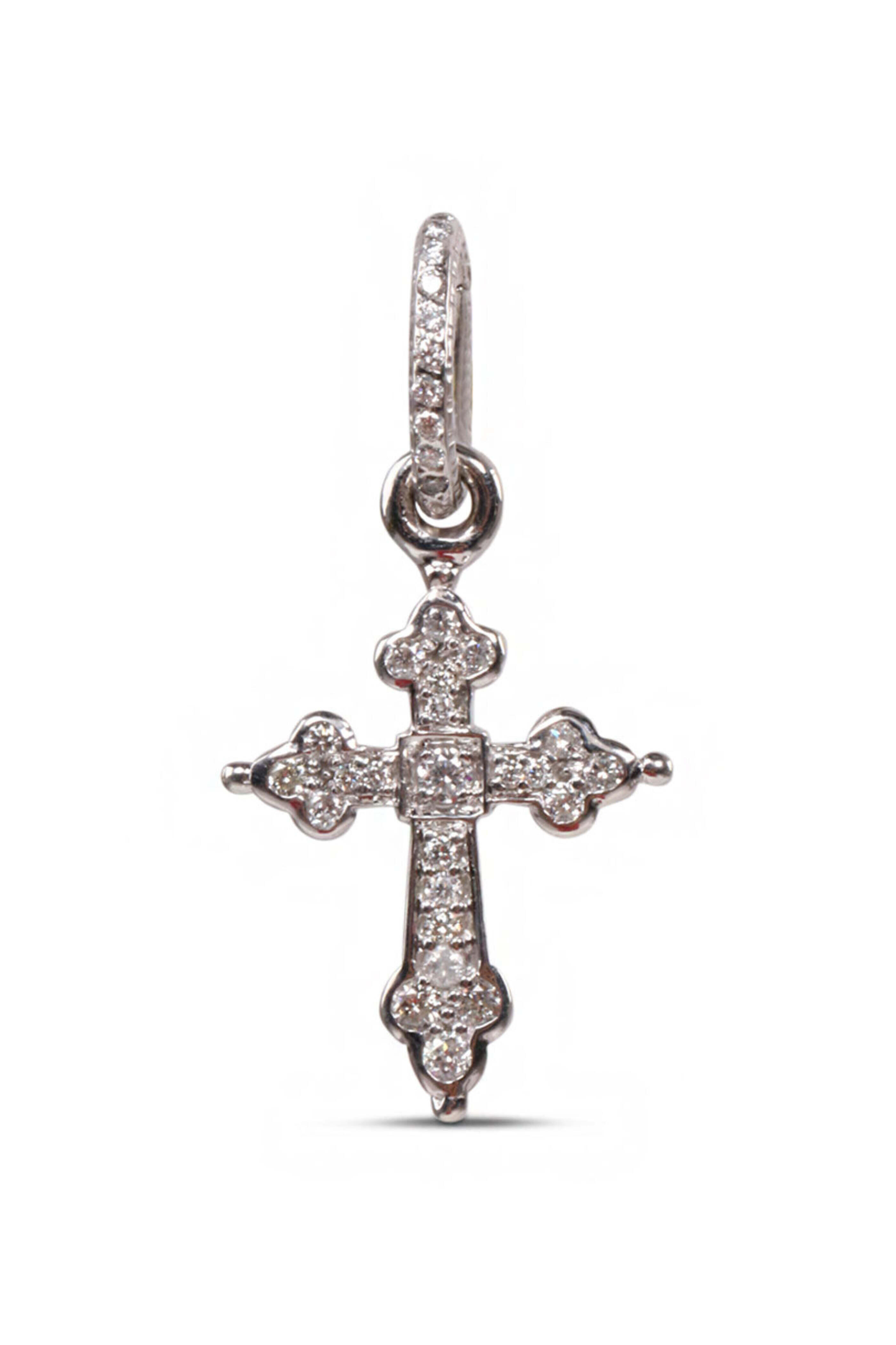 アクセサリー Loree Rodkin GOTHIC CROSS PENDANT Loree Rodkin - Medium Black Diamond Gothic Cross Pendant