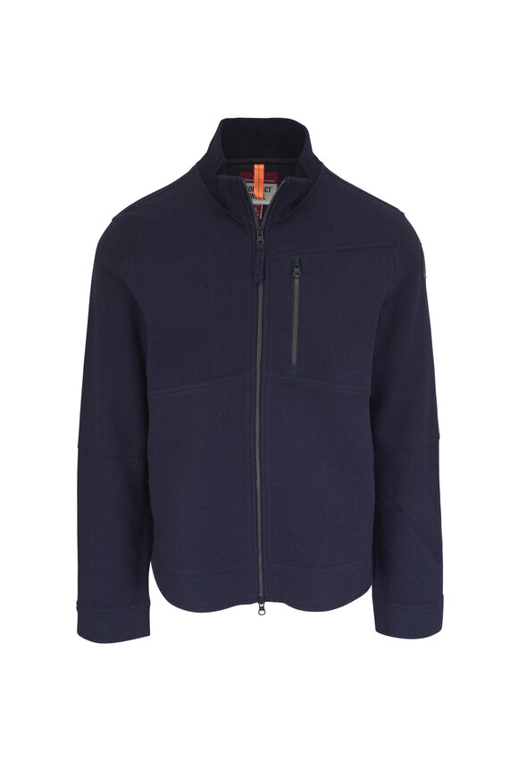Parajumpers Tures Navy Blue Wool Jacket - view 1