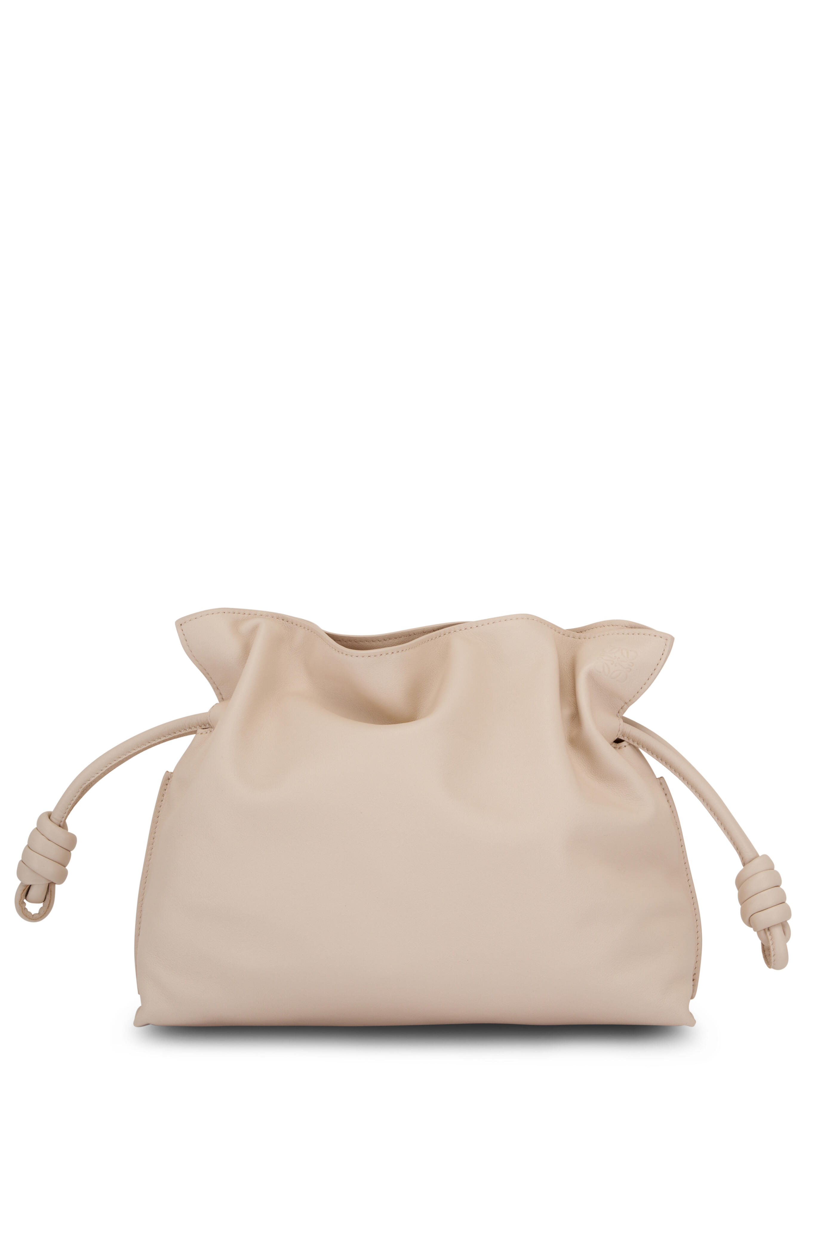 Loewe - Medium Flamenco Angora Leather Knot Clutch