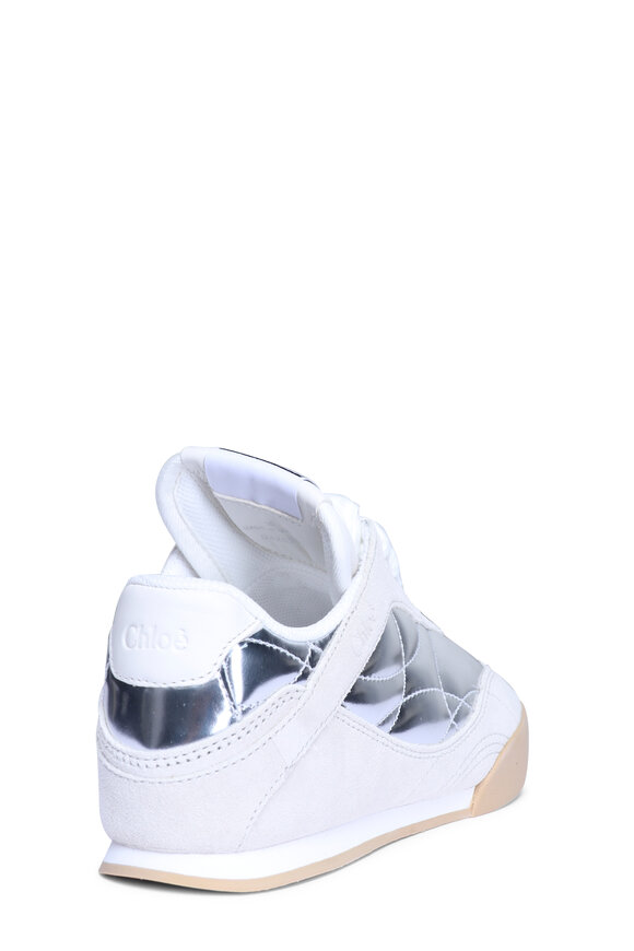 Chloé Silver Metallic Kick Sneaker - view 3