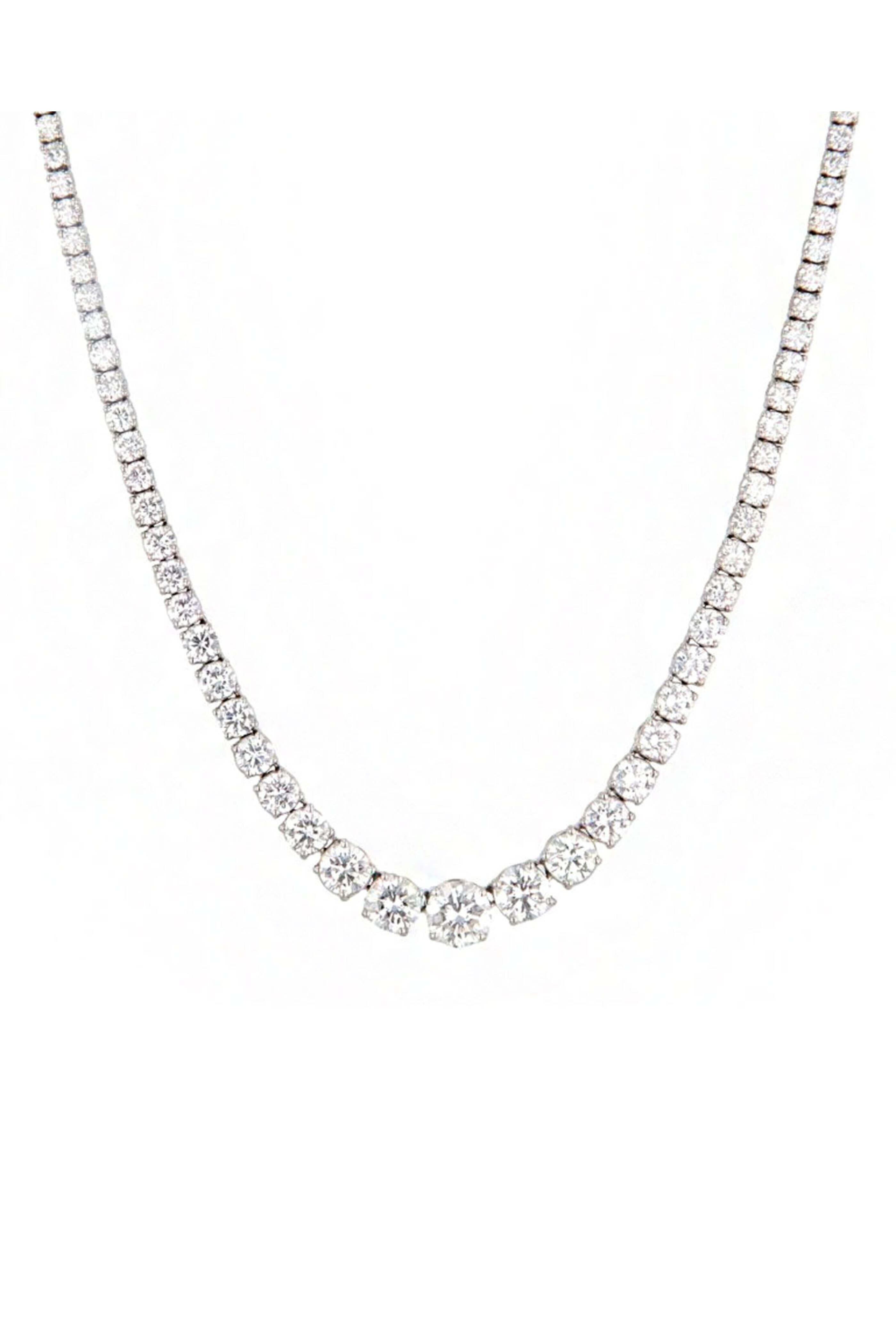 John T. Haynes - Kwait Graduated Diamond Necklace