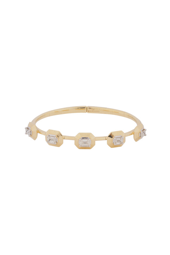 Mariani 18k Yellow Gold Octagon Diamond Bracelet