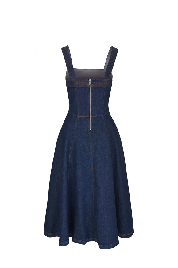 Jonathan Simkhai - Cici Imperial Blue Denim Bustier Dress 