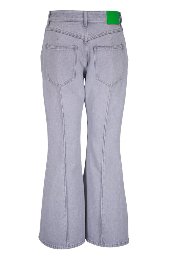 Bottega Veneta - Light Gray Washed Kick Flare Denim Pant