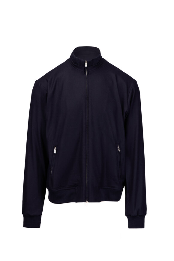 Marco Pescarolo Icon Navy Blue Blouson Jacket - view 1